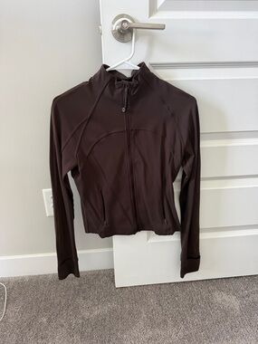 lululemon athletica Brown Full-Zip Athletic Jacket